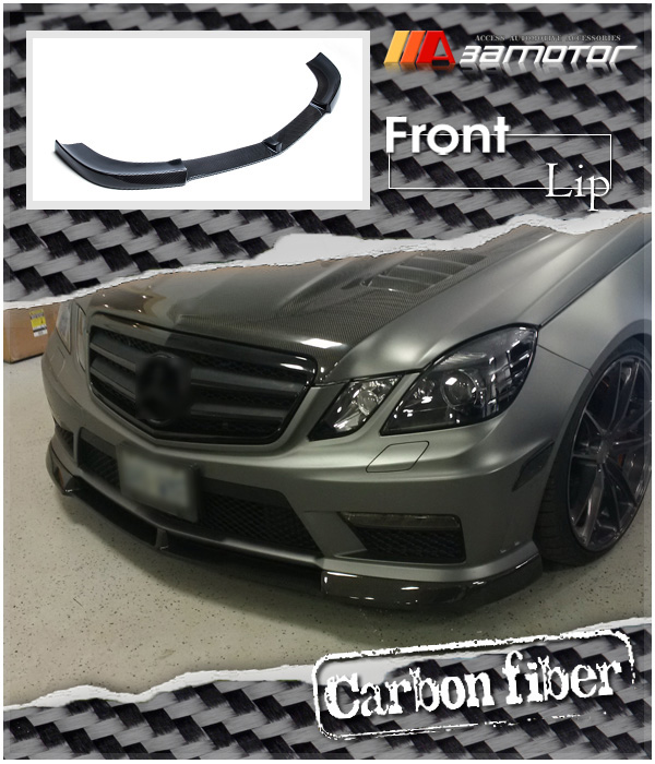 Carbon Fiber V Style Front Bumper Lip Spoiler fits 201012 Mercedes